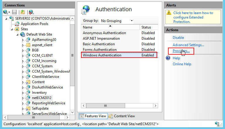 Configure Windows Authentication