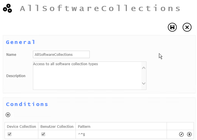 Edit Software Collection Group